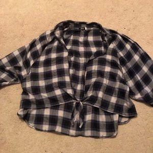 NEVER WORN. Front Tie Flannel.